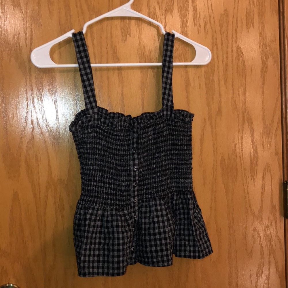 Gingham crop top